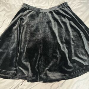 Vintage American Girl Gear Black Velvet Flowy Skirt Girls Size L
